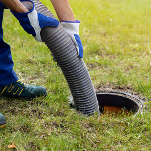 Pumping Out Household Septic Tank. Drain And Sewage Cleaning Service Pumping Out Household Septic Tank. Drain And Sewage Cleaning Service